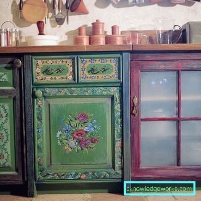 Decoupage Küchenmöbel Decoupage Küchenmöbel