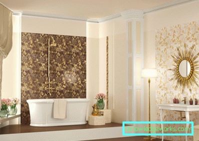 Goldenes Badezimmer - perfekt stilvolle Kombinationen (89 Fotos)