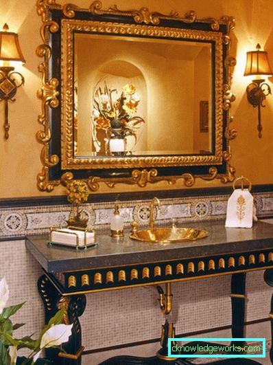 Goldenes Badezimmer - perfekt stilvolle Kombinationen (89 Fotos)