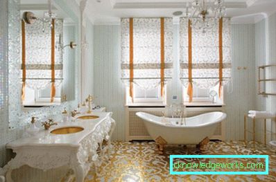 Goldenes Badezimmer - perfekt stilvolle Kombinationen (89 Fotos)