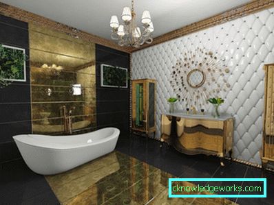 Goldenes Badezimmer - perfekt stilvolle Kombinationen (89 Fotos)