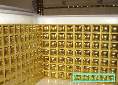 Goldenes Badezimmer - perfekt stilvolle Kombinationen (89 Fotos)