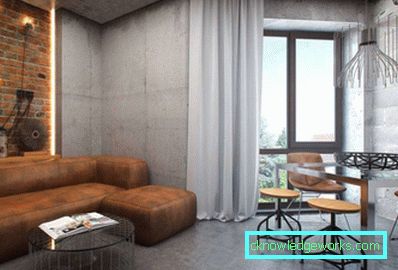 Vorhänge im Loftstil