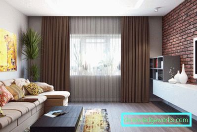 Vorhänge im Loftstil