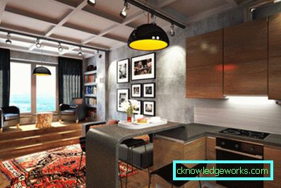 Vorhänge im Loftstil