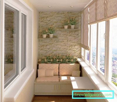 Loggia 6 Meter - 95 Fotos von originellen Designlösungen