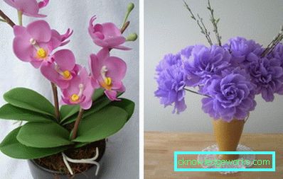 Foto: Blumen aus Fimo und Papier