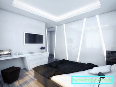 Schlafzimmer im Stil von High Tech - 86 Fotos von leuchtenden Ideen für stilvolles Interieur