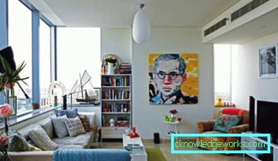 284-Stil Pop-Art im Innenraum bunt
