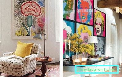 284-Stil Pop-Art im Innenraum bunt