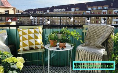 Aufhänger auf dem Balkon - 60 Fotos der besten Designlösungen
