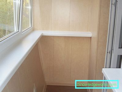 Fertigstellung eines Balkons MDF-Platten - Überprüfung der besten Optionen + Foto