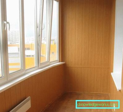 Fertigstellung eines Balkons MDF-Platten - Überprüfung der besten Optionen + Foto