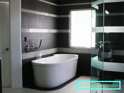 Schwarz-Weiß-Badezimmer - 75 beste Fotos von Modedesign-Ideen