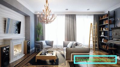 Graue Vorhänge im Innenraum - 100 beste Fotos von modernem Design