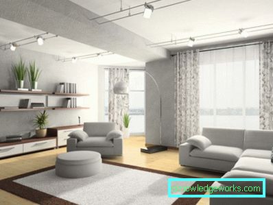 Graue Vorhänge im Innenraum - 100 beste Fotos von modernem Design
