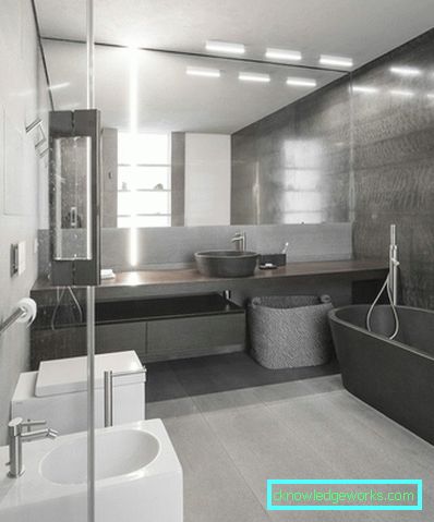 Graues Badezimmer - 68 Fotos der perfekten Kombination aus Mitteltönen und Schattierungen