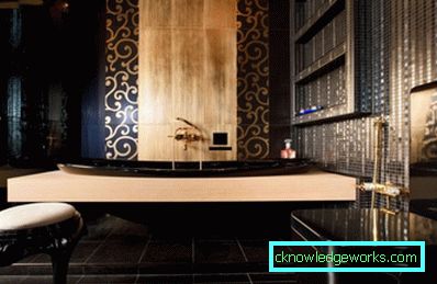 Goldenes Badezimmer - perfekt stilvolle Kombinationen (89 Fotos)