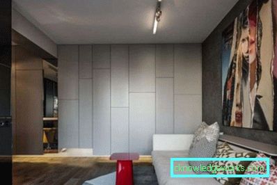 Wohnzimmerdesign 15 m² - Foto des modernen Rauminterieurs