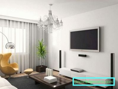 Wohnzimmerdesign 15 m² - Foto des modernen Rauminterieurs