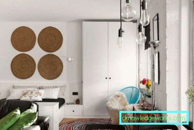 Wohnzimmerdesign 15 m² - Foto des modernen Rauminterieurs