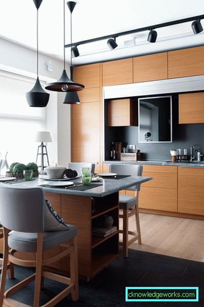 Design-Wohnküche von 12 Quadratmetern. m Design-Wohnküche von 12 Quadratmetern. m