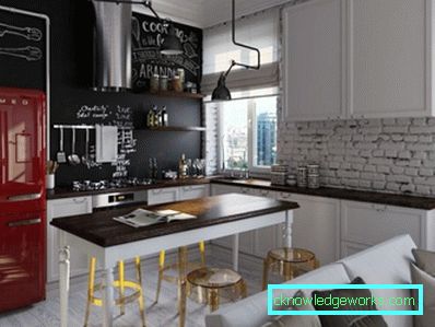 282-Kitchen Design mit Kühlschrank