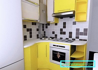 Design kleiner Küchenbereich von 6 Quadratmetern. m mit Kühlschrank Design kleiner Küchenbereich von 6 Quadratmetern. m mit Kühlschrank