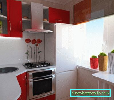 Design kleiner Küchenbereich von 6 Quadratmetern. m mit Kühlschrank Design kleiner Küchenbereich von 6 Quadratmetern. m mit Kühlschrank