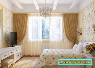 Schlafzimmerdesign 16 Quadratmeter in der modernen Art - Innenfoto Schlafzimmer Design ist 16 Quadratmeter in modernem Stil - Innenaufnahmen