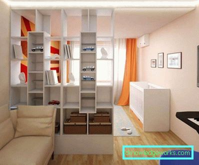 Wohn- und Schlafzimmer in einem Raum 20 qm - echte Innenaufnahmen