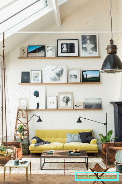 Wohnzimmer in einer modernen Art - Innenarchitektur des Fotos