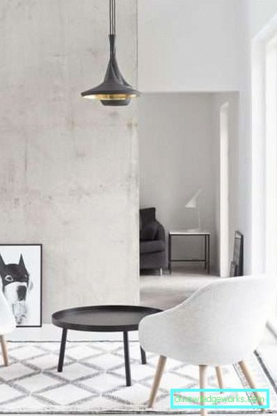Wohnzimmer in einer modernen Art - Innenarchitektur des Fotos