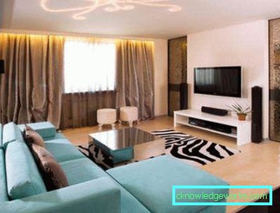 Wohnzimmer in einer modernen Art - Innenarchitektur des Fotos