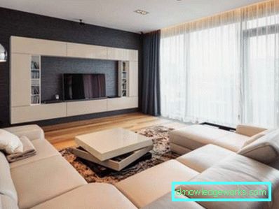 Wohnzimmer in einer modernen Art - Innenarchitektur des Fotos