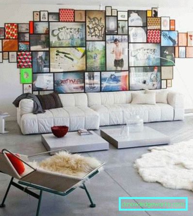 Wohnzimmer in einer modernen Art - Innenarchitektur des Fotos