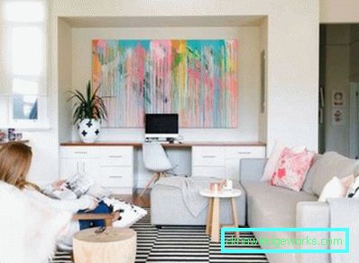 Wohnzimmer in einer modernen Art - Innenarchitektur des Fotos