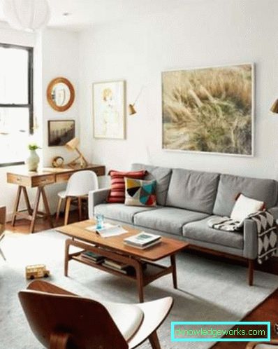 Wohnzimmer in einer modernen Art - Innenarchitektur des Fotos