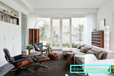 Wohnzimmer in einer modernen Art - Innenarchitektur des Fotos