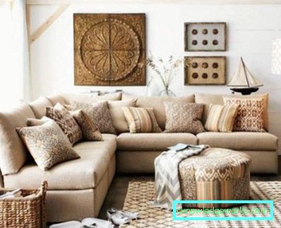 Wohnzimmer in einer modernen Art - Innenarchitektur des Fotos