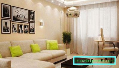 Wohnzimmer in einer modernen Art - Innenarchitektur des Fotos