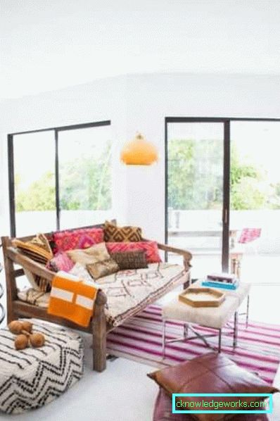 Wohnzimmer in einer modernen Art - Innenarchitektur des Fotos