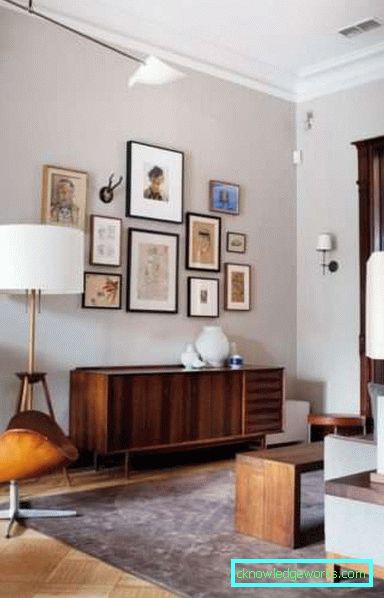 Wohnzimmer in einer modernen Art - Innenarchitektur des Fotos