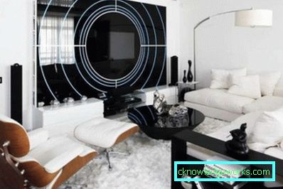 Wohnzimmer in einer modernen Art - Innenarchitektur des Fotos
