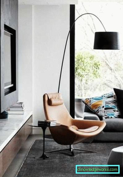 Wohnzimmer in einer modernen Art - Innenarchitektur des Fotos