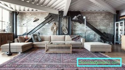 Loft-Stil Wohnzimmer - Foto von Innenräumen in der Wohnung