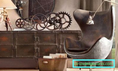 Loft-Stil Wohnzimmer - Foto von Innenräumen in der Wohnung