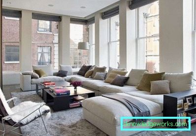 Loft-Stil Wohnzimmer - Foto von Innenräumen in der Wohnung