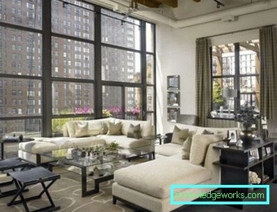 Loft-Stil Wohnzimmer - Foto von Innenräumen in der Wohnung