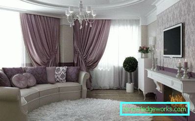 Wohnzimmer in der modernen klassischen Art - Foto des Innenraums